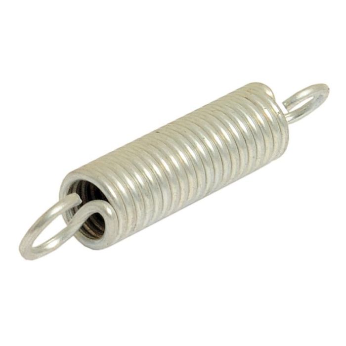 Zugfeder, Feder Ø7mm, Gewinde Ø1mm, Länge: 35mm.