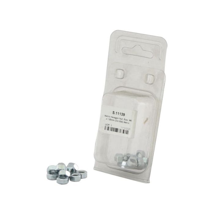 Ecrous hexagonaux standard (Din 934) 10pcs Agripak Ecrous hexagonaux standard (Din 934) 10pcs Agripak