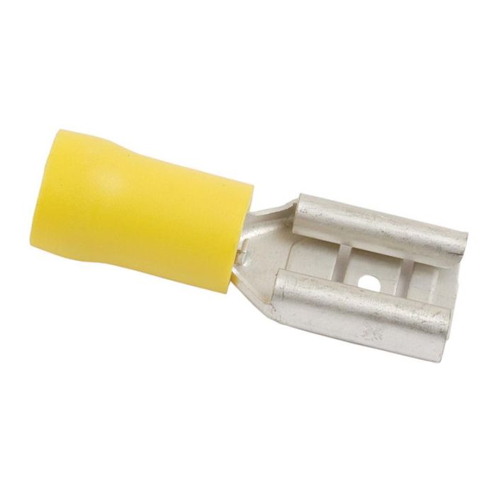 Connecteur plat, décharge de traction simple, - Femelle, 9.5mm, Jaune (4.0 - 6.0mm)