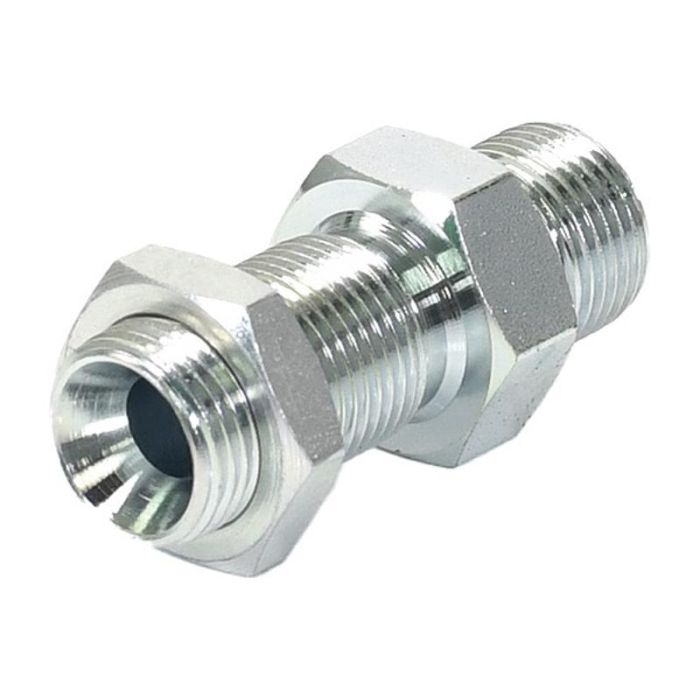 Hydraulisch verloopstuk 3/8'' BSP Man x 3/8'' BSP Mannelijk Schot met Zelfborgend