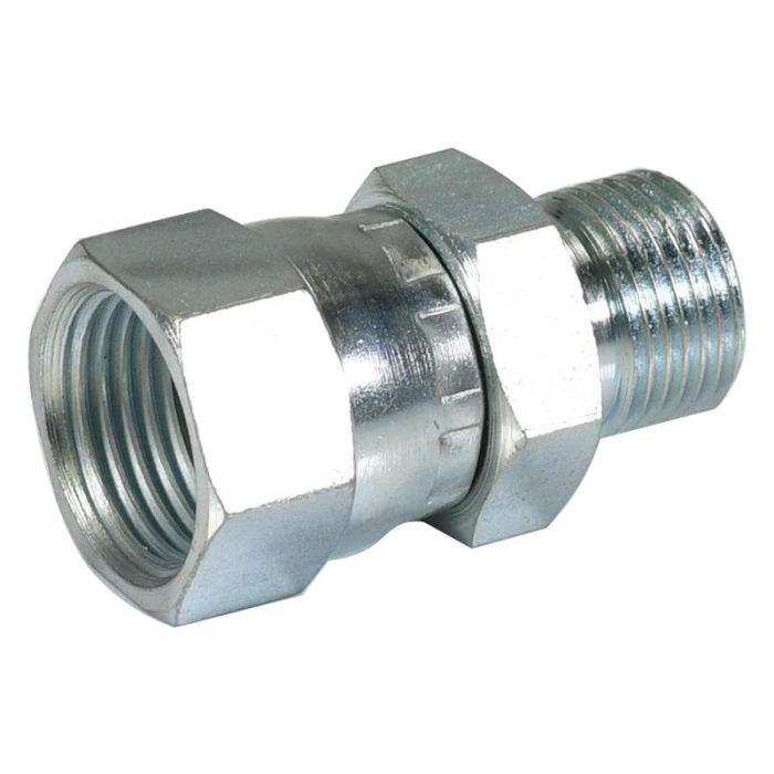 Hydraulisch verloopstuk 3/8'' BSP Man x 3/4'' JIC Wartelmoer, vrouwelijk Hydraulisch verloopstuk 3/8'' BSP Man x 3/4'' JIC Wartelmoer, vrouwelijk
