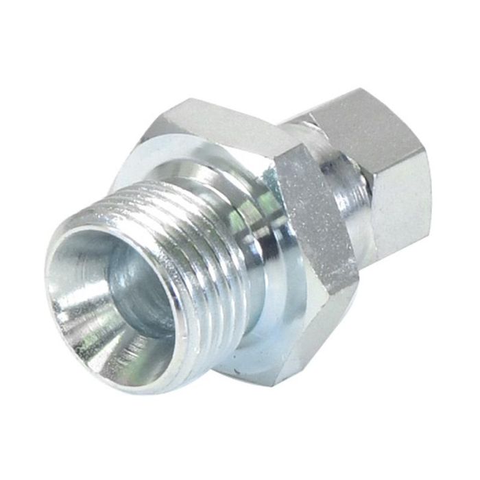 Hydraulisch verloopstuk 1/2'' BSP Man x 9/16'' JIC Wartelmoer, vrouwelijk