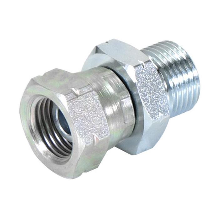 Hydraulisch verloopstuk M18x1.50 Metrisch Man x M16x1.50 Metrisch Wartelmoer, vrouwelijk Hydraulisch verloopstuk M18x1.50 Metrisch Man x M16x1.50 Metrisch Wartelmoer, vrouwelijk