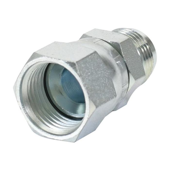 Hydraulisch verloopstuk 3/4'' JIC Man x 7/8'' JIC Wartelmoer, vrouwelijk
