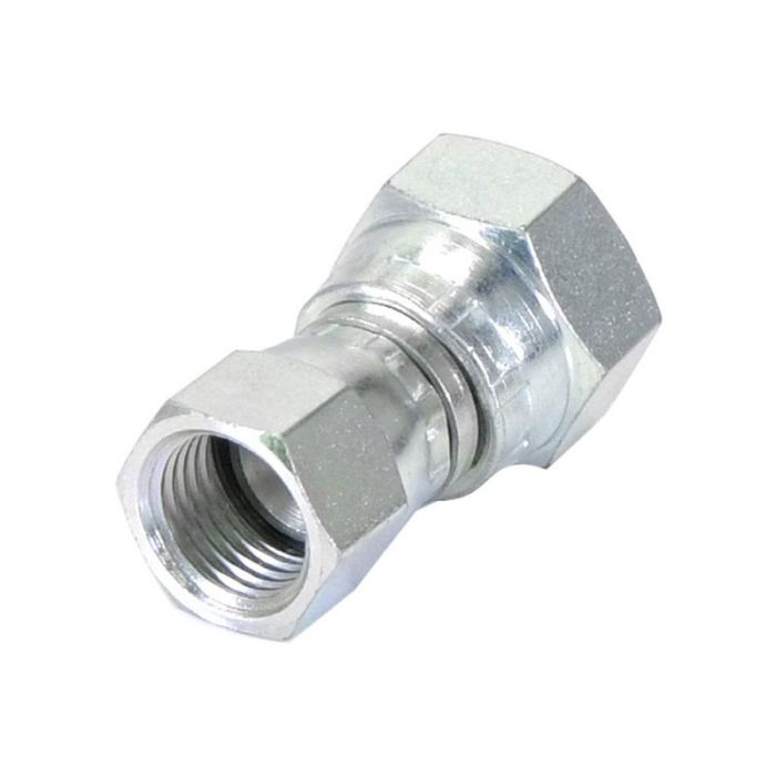 Hydraulisch verloopstuk 3/8'' BSP Wartelmoer, vrouwelijk x 9/16'' JIC Wartelmoer, vrouwelijk