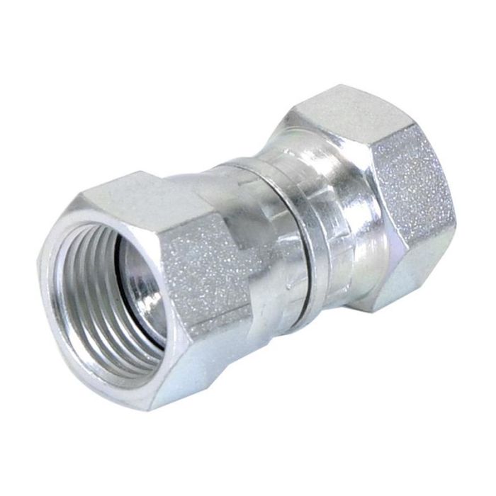 Hydraulisch verloopstuk 3/8'' BSP Wartelmoer, vrouwelijk x 3/4'' JIC Wartelmoer, vrouwelijk Hydraulisch verloopstuk 3/8'' BSP Wartelmoer, vrouwelijk x 3/4'' JIC Wartelmoer, vrouwelijk