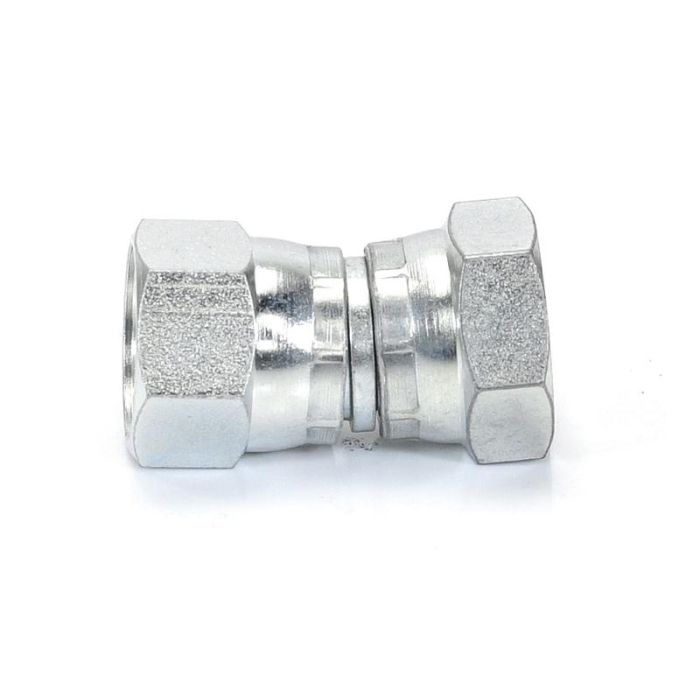Hydraulisch verloopstuk 1/2'' BSP Wartelmoer, vrouwelijk x 7/8'' JIC Wartelmoer, vrouwelijk