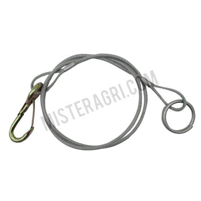 Breekkabel - karabijnhaak, ring