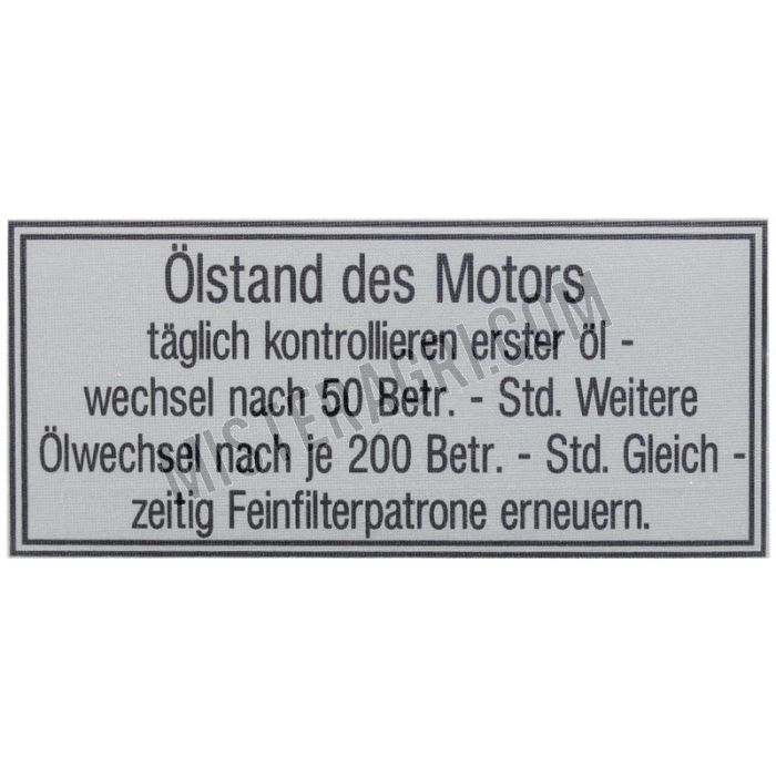 Aufkleber - Motoröl Aufkleber - Motoröl