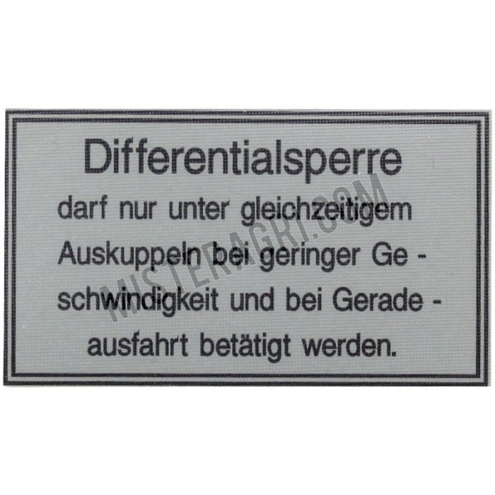 Sticker - differentieel
