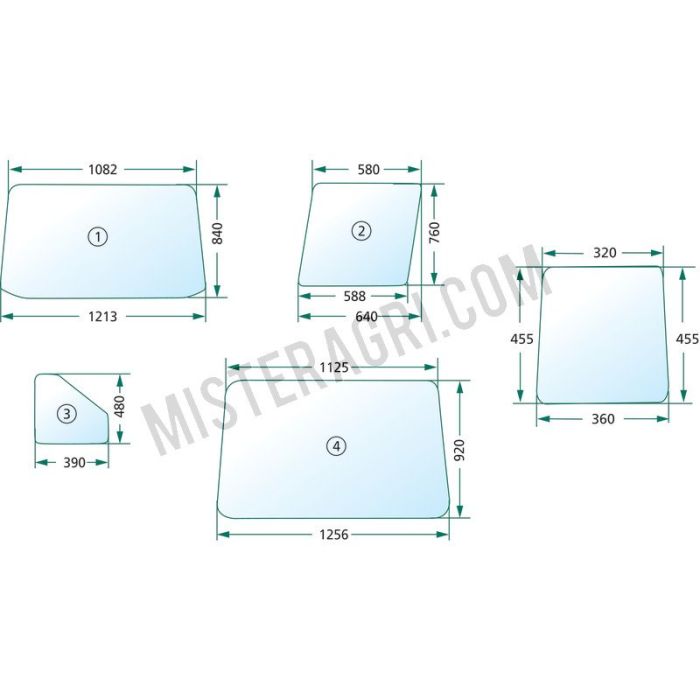 Fenster unter getönten Scheiben - vorne und hinten