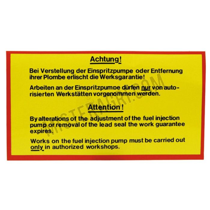 Sticker - motorblok Sticker - motorblok