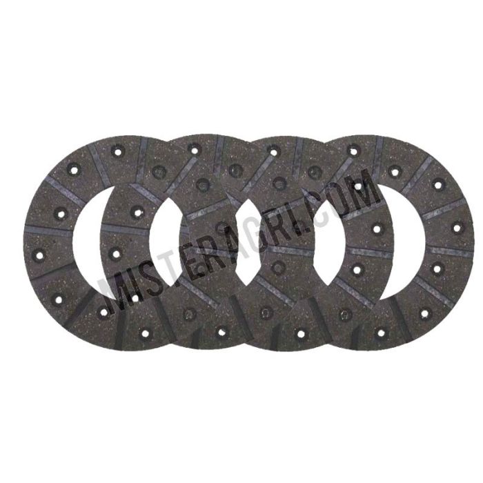 Remvoering - voor voetrem, Ø: 165 mm, 4 stuks, met klinknagels