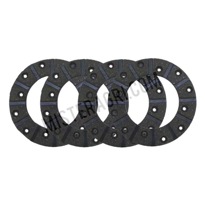 Remvoering - voor voetrem, Ø: 142 mm, 4 stuks, met klinknagels