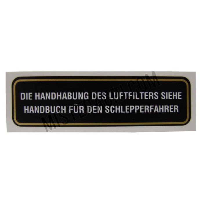 Embleem - luchtfilter Embleem - luchtfilter