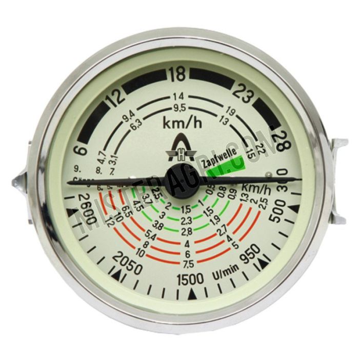 Tractormeter - 100 mm inbouwmaat, 28 km/h