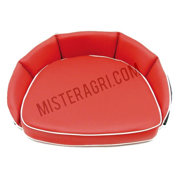 Zitkussen - rood, rugleuninghoogte: 12 cm