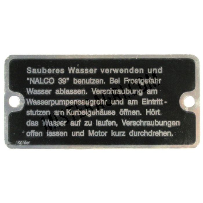 Radiateurplaatje Radiateurplaatje