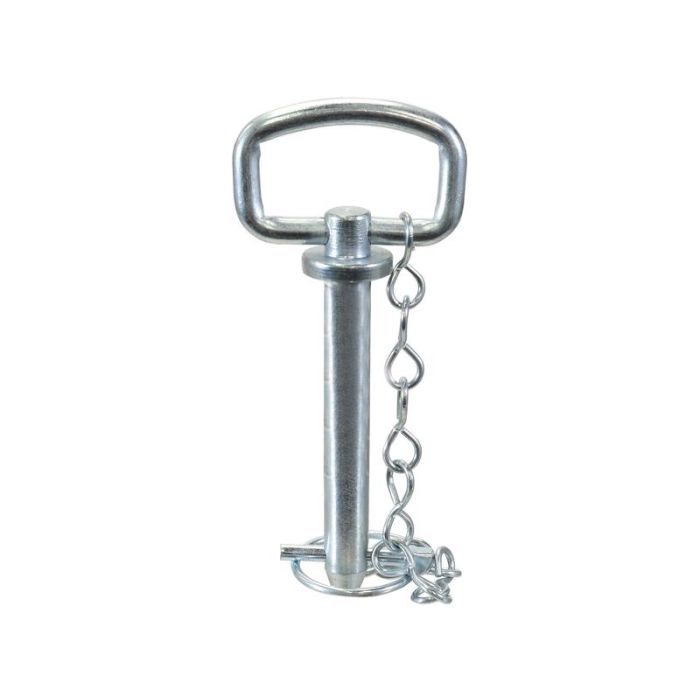 Goupille d'attelage avec chaîne et goupille de verrouillage, goupille Ø16mm, longueur utile : 98mm.