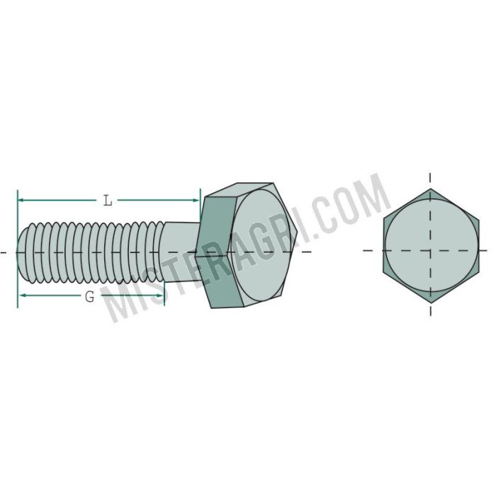 Boulon hexagonal