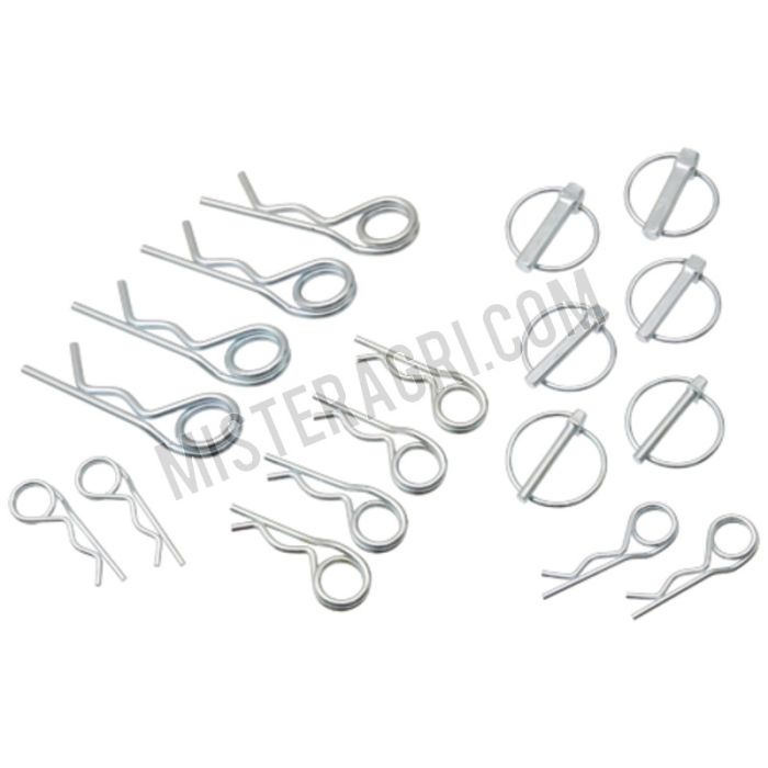 Borgpennen en -veren assortiment Borgpennen en -veren assortiment