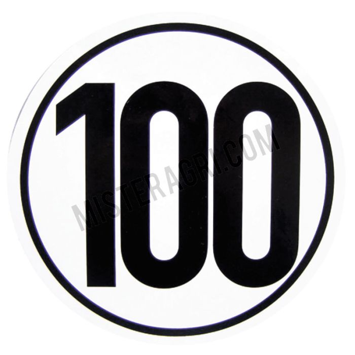 Autocollant - 100 km/h