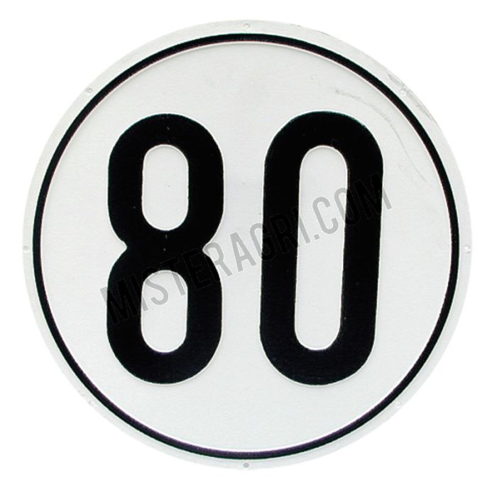Autocollant - 80 km/h