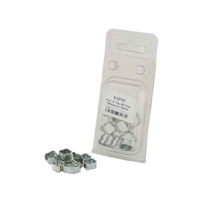 Schlauchschelle, Ø9-11mm, 10 Stück Agripak.