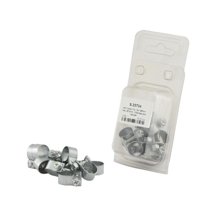 Schlauchschelle, Mindest &Oslash;9mm, Max. &Oslash;12mm, 10&nbsp;Stk. Agripak.