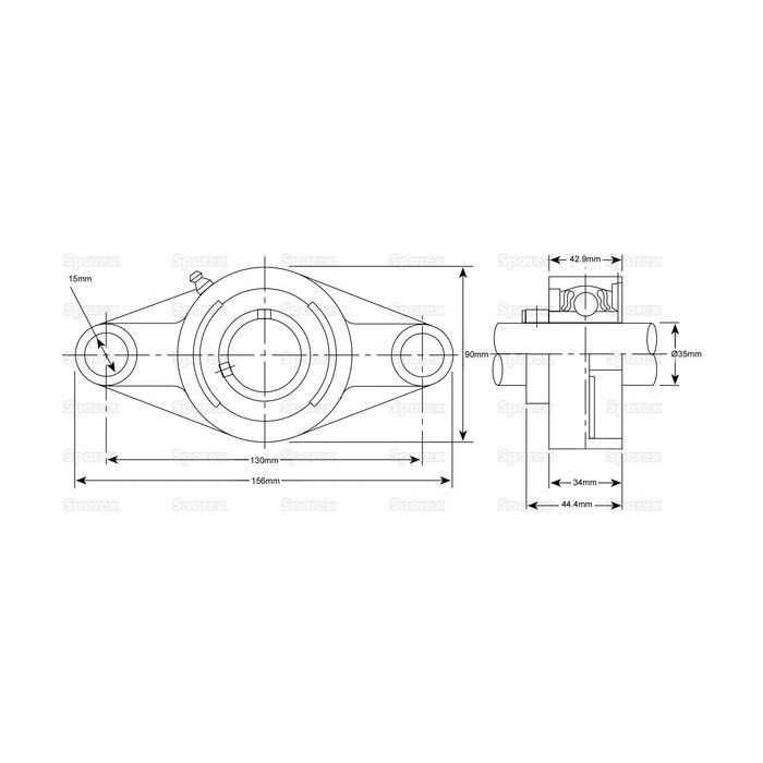 LAGERBL.UCFL207 SPANRING