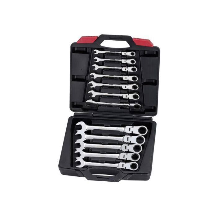 Ringratel - Steeksleutelset (12 stuks) ratel/schanier