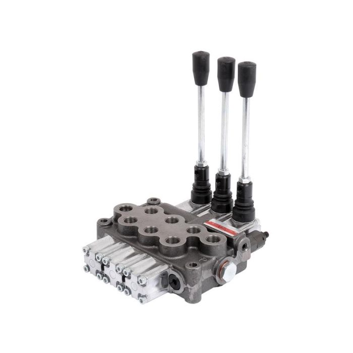 Sparex Hydraulisch stuurventiel 3/8'' BSP Poorten 3 Sect. (45 L/min Volumestroom)