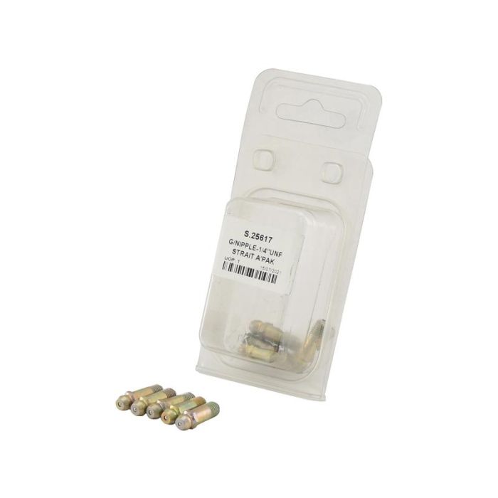 G/NIPPLE-1/4\"UNF STRAIT A'PAK