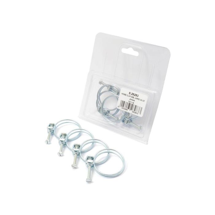 Schlauchschelle, Min Ø33mm, Max Ø37mm. 4Stück Agripak.