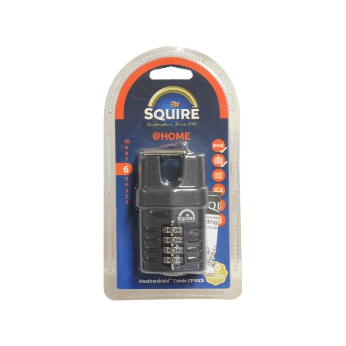 Squire Recodable CP Combination Padlocks - Die Cast (Security rating: 6)