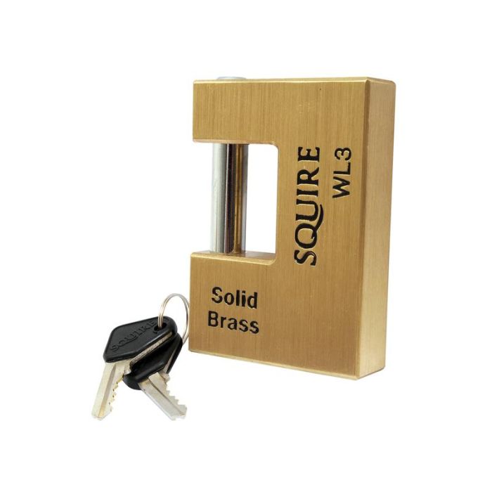 Squire Warehouse Padlock - Brass (Security rating: 5)