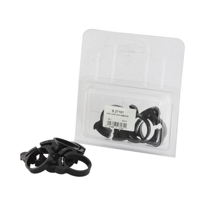 Schlauchschelle Nylon, Minimum Ø23mm, Maximum Ø26mm, 5 Stück Agripak.