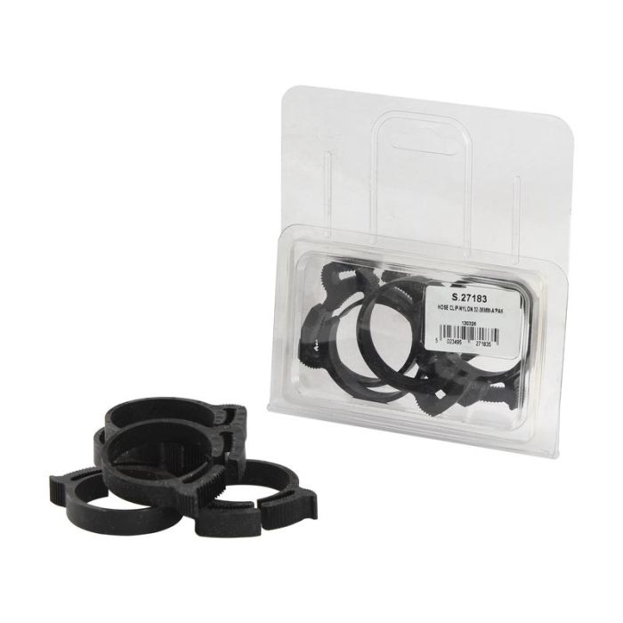 Schlauchschelle Nylon, Minimum Ø32mm, Maximum Ø36mm, 5 Stück Agripak.