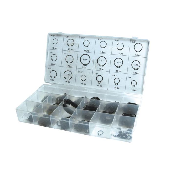 Assortiment Seegerringen As/Hs 225 stuks Assortimentsdoos