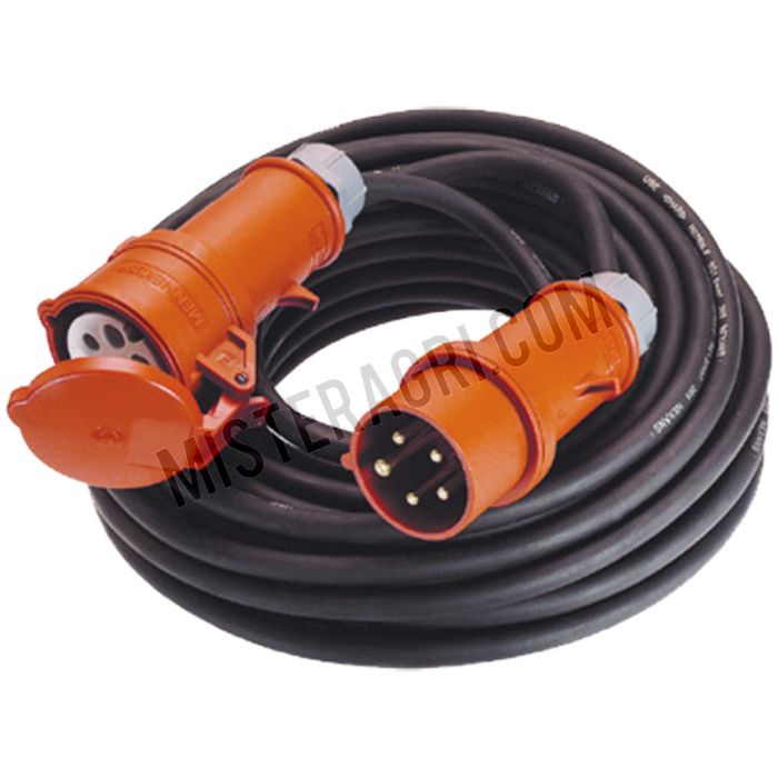 Verlengkabel - 400 V, zware uitvoering, 16 A, 25 m