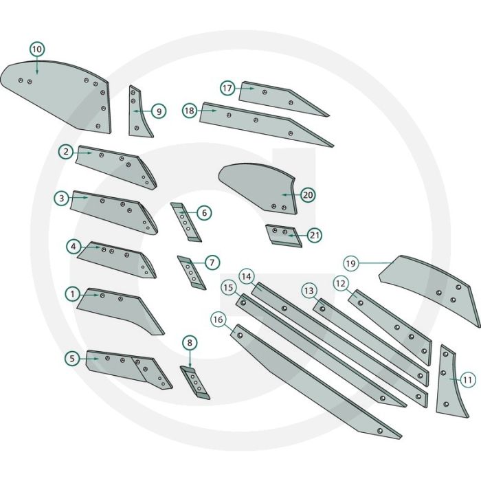 Risterstrip SRP350W1 - rechts(Rabe)