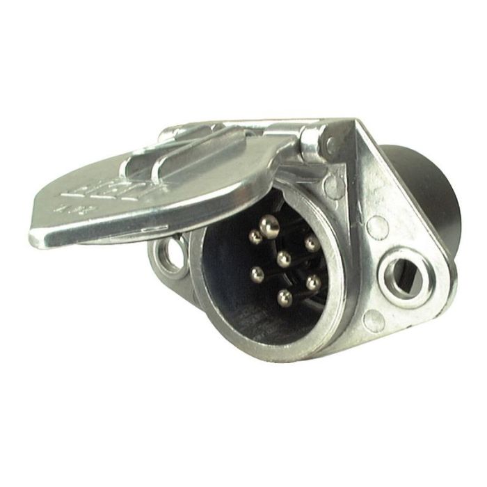 ALUMINIUM STEKKERDOOS 7-POLIG 24V
