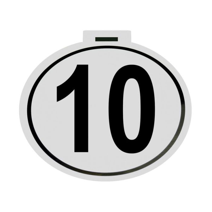 Autocollant kilométrique 10Km/h