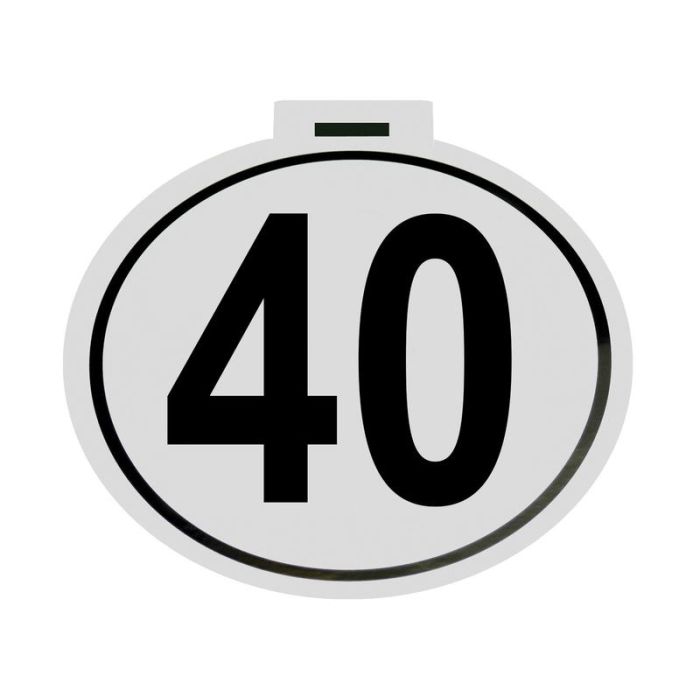 Autocollant kilométrique 40Km/h