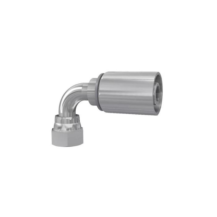 Parker JIC 37° Perskoppeling 1/2'' x 3/4'' - 16TPI Vrouw Wartel 90°