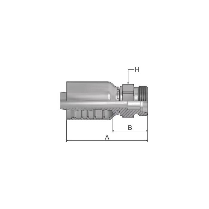 Parker Metrisch 24° Perskoppeling 3/8'' x M18 x 1.50 (10S) Man Recht