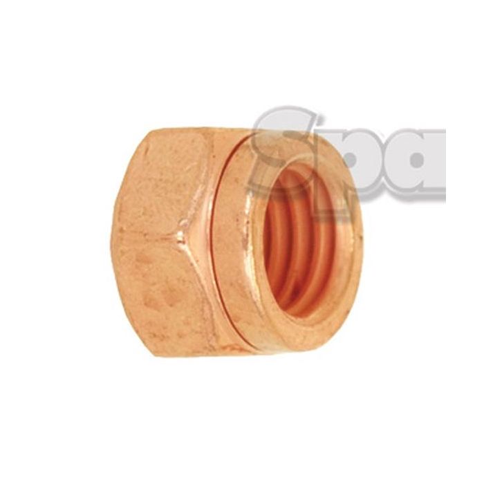 Ecrou en cuivre, Dim. : M8x1.25mm (Din 88105) Métrique Grossier