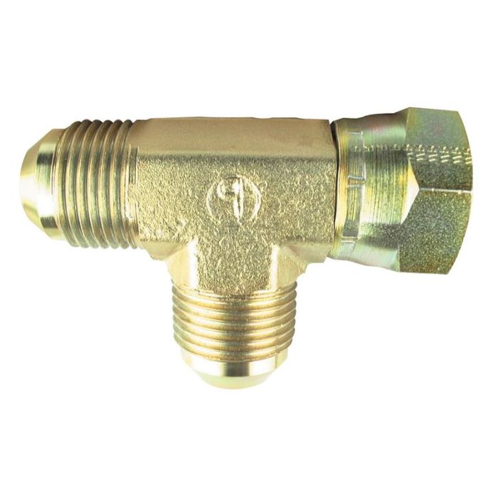 Hydraulische T-koppeling 7/8'' JIC Man x 7/8'' JIC Wartelmoer, vrouwelijk x 7/8'' JIC Man
