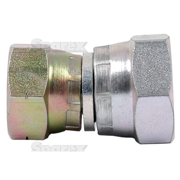 Hydraulisch verloopstuk 1/2'' BSP Wartelmoer, vrouwelijk x M18x1.50 Metrisch Wartelmoer, vrouwelijk Hydraulisch verloopstuk 1/2'' BSP Wartelmoer, vrouwelijk x M18x1.50 Metrisch Wartelmoer, vrouwelijk