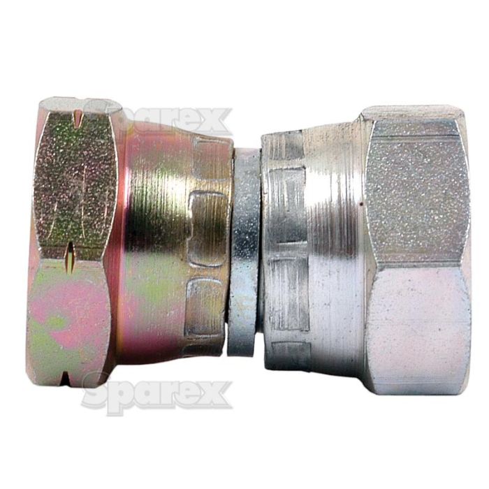 Hydraulisch verloopstuk 1/2'' BSP Wartelmoer, vrouwelijk x M20x1.50 Metrisch Wartelmoer, vrouwelijk Hydraulisch verloopstuk 1/2'' BSP Wartelmoer, vrouwelijk x M20x1.50 Metrisch Wartelmoer, vrouwelijk